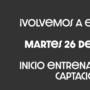 ¡Volvemos a los entrenamientos!