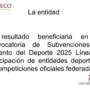 Programa de Subvenciones al Fomento del Deporte 2025